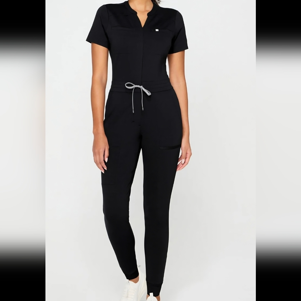 Fabletics Black Stretch Jumpsuit